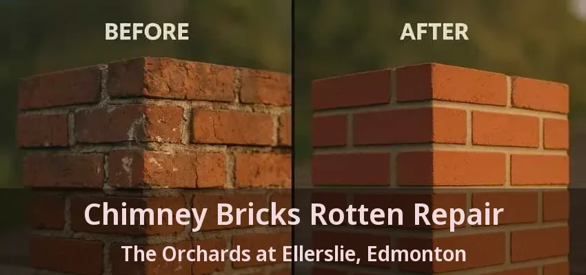 Chimney Bricks Rotten Repair The Orchards at Ellerslie, Edmonton - AB