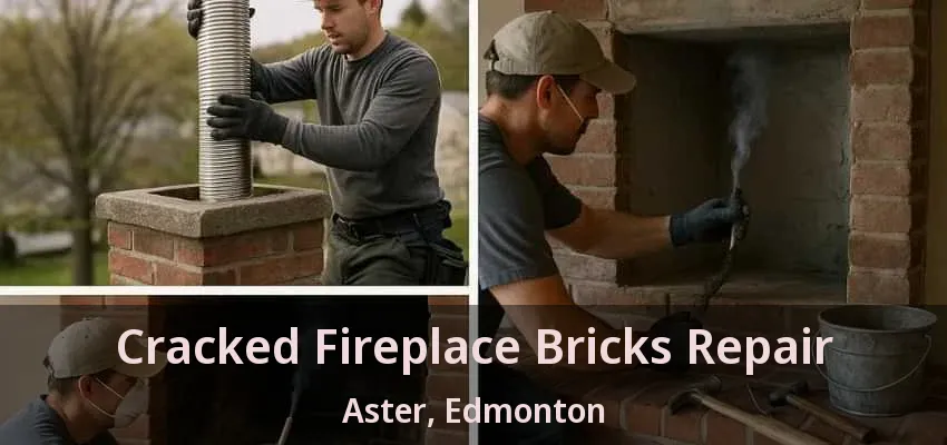 Cracked Fireplace Bricks Repair Aster, Edmonton - AB