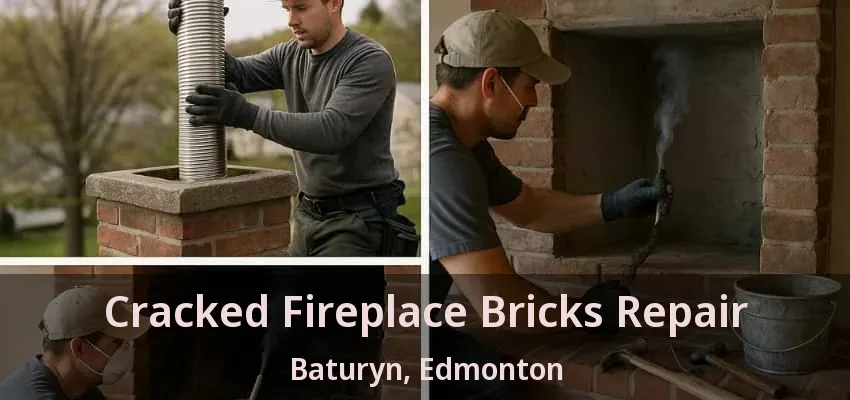 Cracked Fireplace Bricks Repair Baturyn, Edmonton - AB