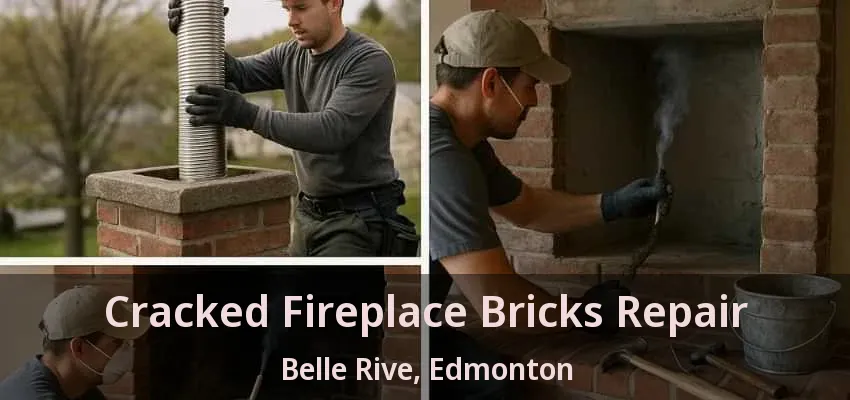 Cracked Fireplace Bricks Repair Belle Rive, Edmonton - AB