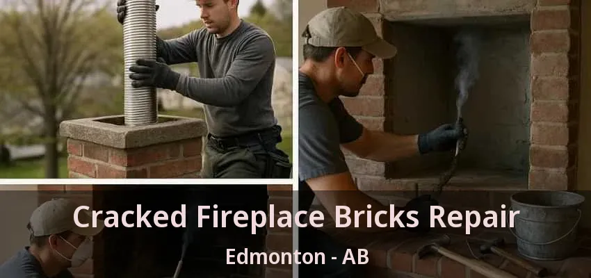 Cracked Fireplace Bricks Repair Edmonton - AB