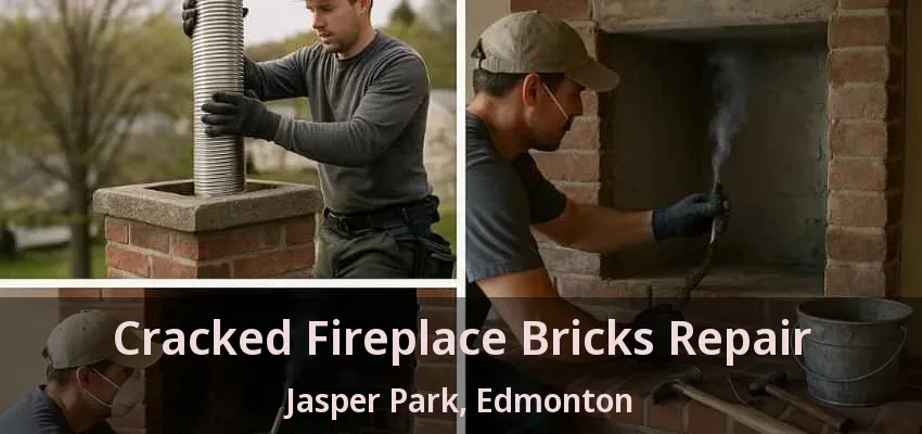 Cracked Fireplace Bricks Repair Jasper Park, Edmonton - AB