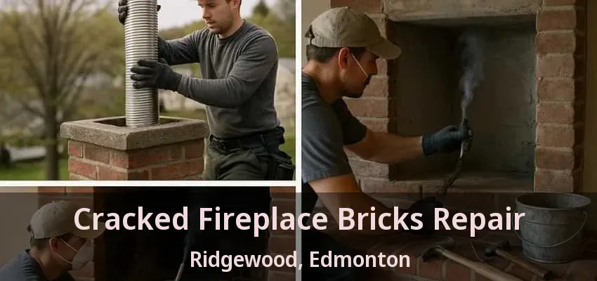 Cracked Fireplace Bricks Repair Ridgewood, Edmonton - AB
